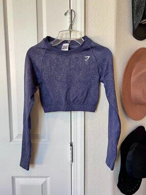 Gymshark Adapt Animal Seamless Long Sleeve Crop Top